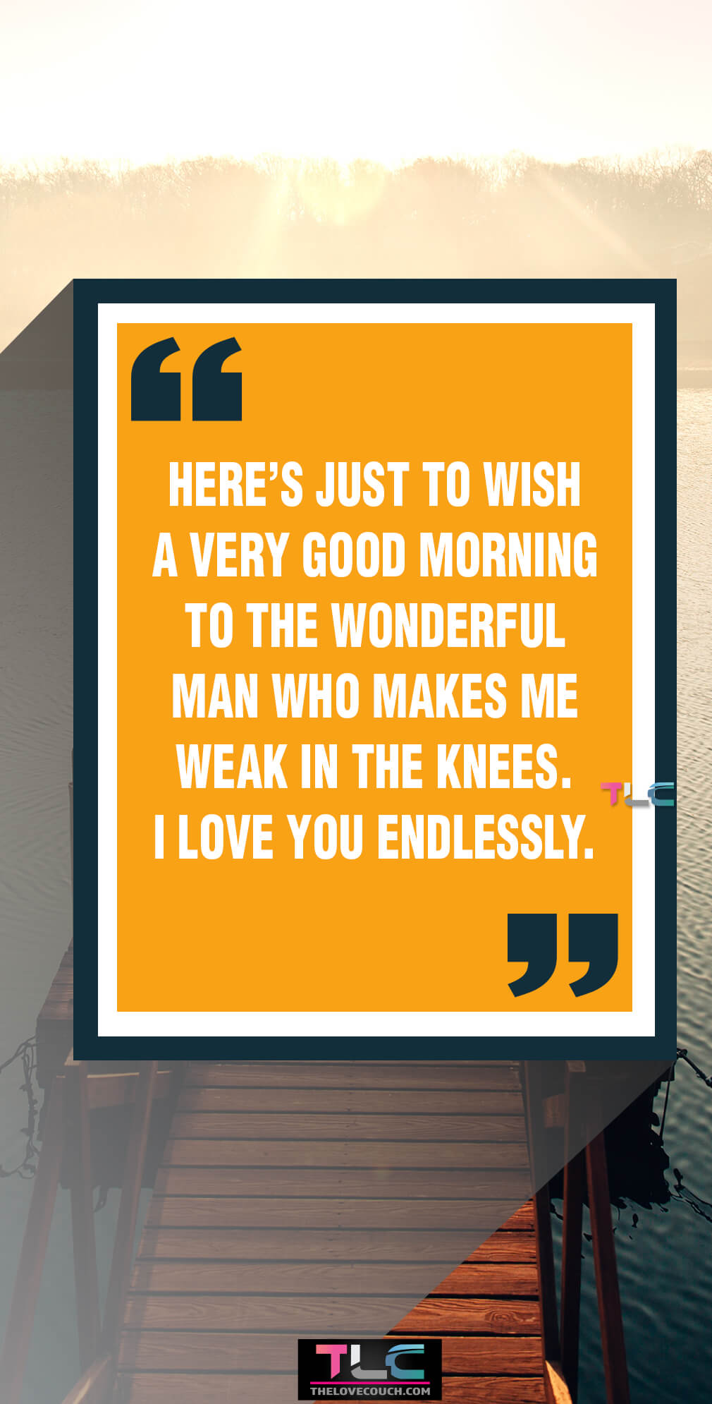 Here’s just to wish a very good morning to the wonderful man who makes me weak in the knees. I love you endlessly. Here’s just to wish a very good morning to the wonderful man who makes me weak in the knees. I love you endlessly.