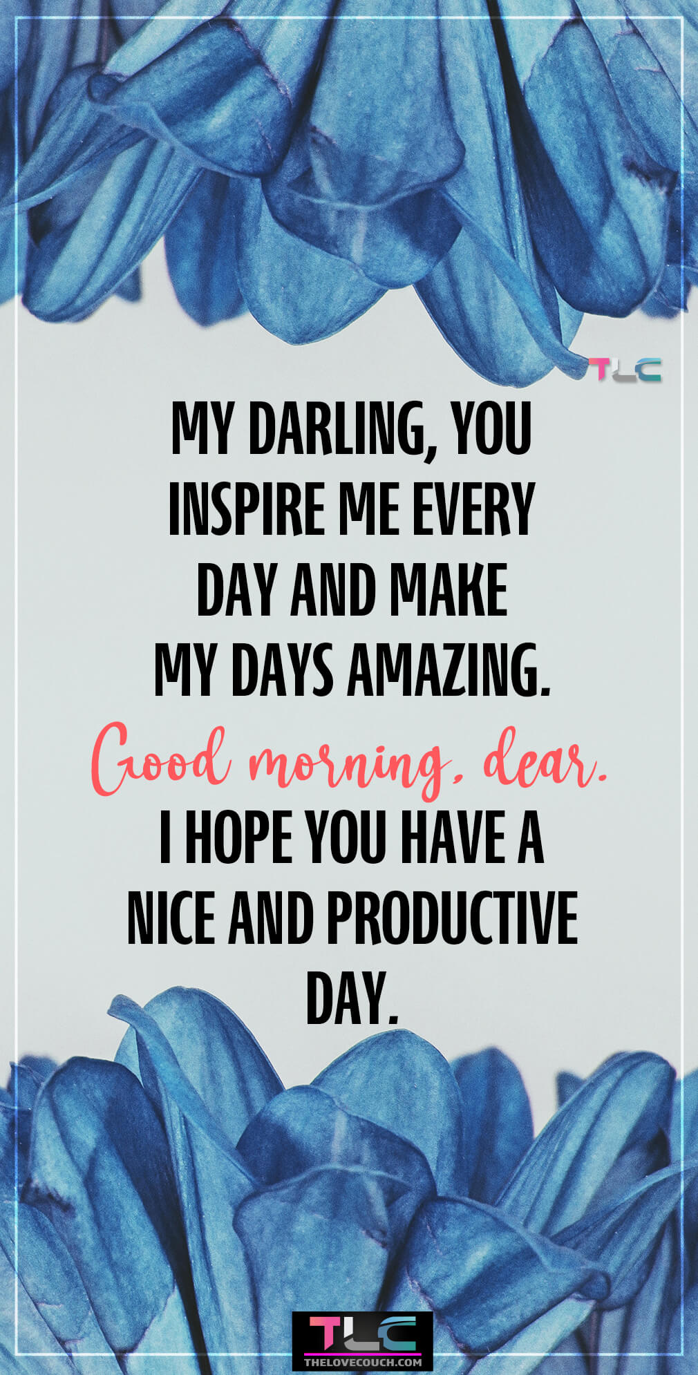 My darling, you inspire me every day and make my days amazing. Good morning, dear. I hope you have a nice and productive day. My darling, you inspire me every day and make my days amazing. Good morning, dear. I hope you have a nice and productive day.