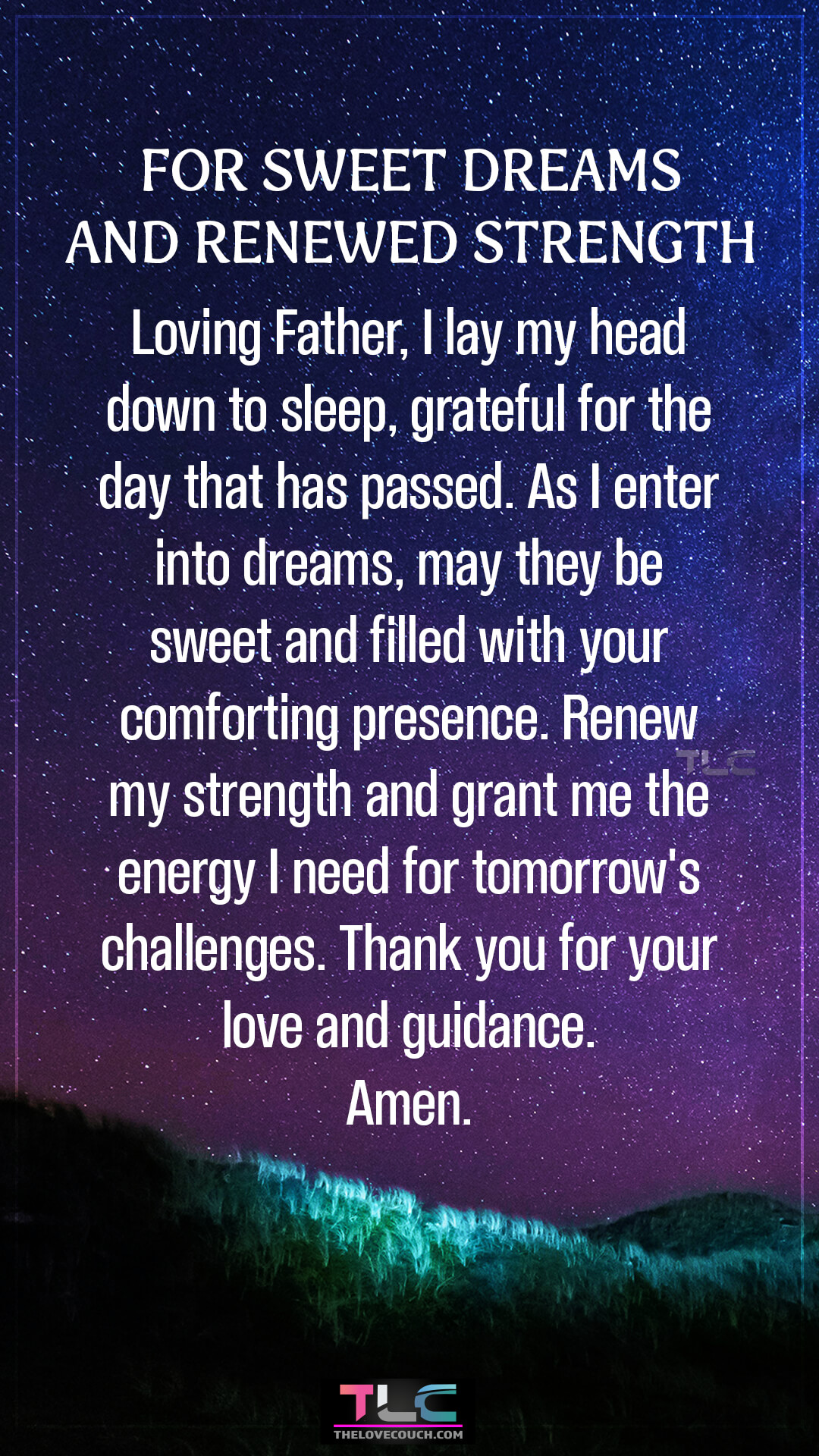 For Sweet Dreams and Renewed Strength Good Night Time Prayers to Fall Asleep